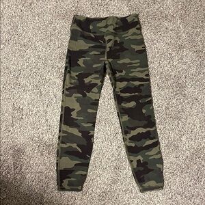 J. Crew Women’s Camo Leggings - Green Camouflage Print